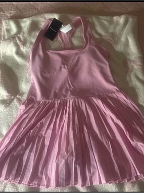 Fabletics Pink Pleated Mini Dress